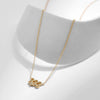 Wholesale Light Luxury Niche Women's 925 Sterling Silver Cross Chain Necklace With Letters Numbers Text Electroplated