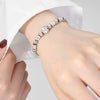Wholesale Light Luxury Nonfading Geometric Titanium Steel Gold Plated Diamond Beaded Women's Bracelet