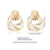 Wholesale Light Luxury Oil Dripping Geometric Stainless Steel Earrings For Women