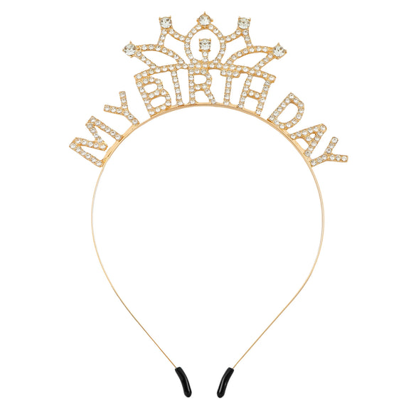 Wholesale Light Luxury Rhinestone Crown Headband Jewelry With Letters Numbers Text And Environmental Protection Electroplating