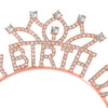 Wholesale Light Luxury Rhinestone Crown Headband Jewelry With Letters Numbers Text And Environmental Protection Electroplating