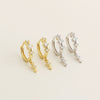 Wholesale Light Luxury Rhombus Geometric Style S925 Silver Electroplated Earrings For Women