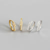 Wholesale Light Luxury S925 Sterling Silver Geometric Electroplated Earrings For Women