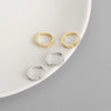 Wholesale Light Luxury S925 Sterling Silver Geometric Electroplated Earrings For Women