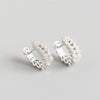 Wholesale Light Luxury S925 Sterling Silver Leaf Earrings With Electroplating