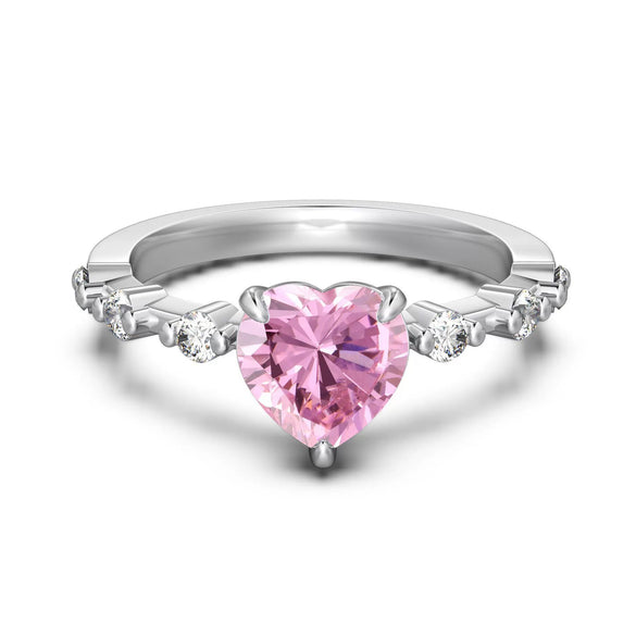 Wholesale Light Luxury S925 Sterling Silver Ring With Geometric Pattern And 8A Ice Flower Cut Powder Diamond Zircon For Women