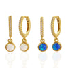 Wholesale Light Luxury Semiround Aobao Earrings In S925 Silver With Geometric Pattern And Electroplating For Women