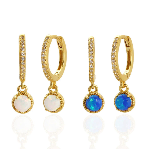 Wholesale Light Luxury Semiround Aobao Earrings In S925 Silver With Geometric Pattern And Electroplating For Women