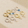 Wholesale Light Luxury Semiround Aobao Earrings In S925 Silver With Geometric Pattern And Electroplating For Women