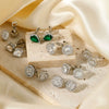 Wholesale Light Luxury Simple Copper Inlaid Zircon Geometric Ear Clip Earrings For Women