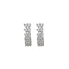 Wholesale Light Luxury Simple Copper Inlaid Zircon Geometric Earrings For Women