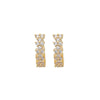 Wholesale Light Luxury Simple Copper Inlaid Zircon Geometric Earrings For Women