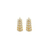 Wholesale Light Luxury Simple Copper Inlaid Zircon Geometric Earrings For Women