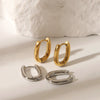 Wholesale Light Luxury Simple Geometric U Shaped Titanium Steel Earrings With Pvd Furnace Real Gold Electroplating