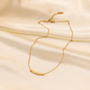 Wholesale Light Luxury Square Pattern Titanium Steel Electroplated Oshaped Clavicle Necklace For Women