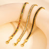 Wholesale Light Luxury Stainless Steel And Titanium Steel Diamondencrusted Rhombus Patterned Bracelet With Electroplating