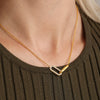 Wholesale Light Luxury Stainless Steel And Zircon Ferris Wheel Square Double Ring Buckle Inlaid Pendant Clavicle Chain And Bracelet Jewelry For Women Electroplated