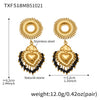 Wholesale Light Luxury Stainless Steel Crown Heart 18K Gold Plated Jewelry Set For Women Including Necklace Bracelet And Earrings
