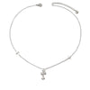 Wholesale Light Luxury Stainless Steel Diamondencrusted Geometric Cross Necklace With Vacuum Plating In Furnace For Unisex