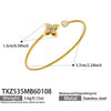 Wholesale Light Luxury Stainless Steel Electroplated Flowerinlaid Zircon Jewelry Set For Women