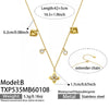 Wholesale Light Luxury Stainless Steel Electroplated Flowerinlaid Zircon Jewelry Set For Women