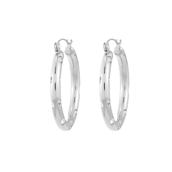 Wholesale Light Luxury Stainless Steel Geometric Earrings With Electroplating For Women