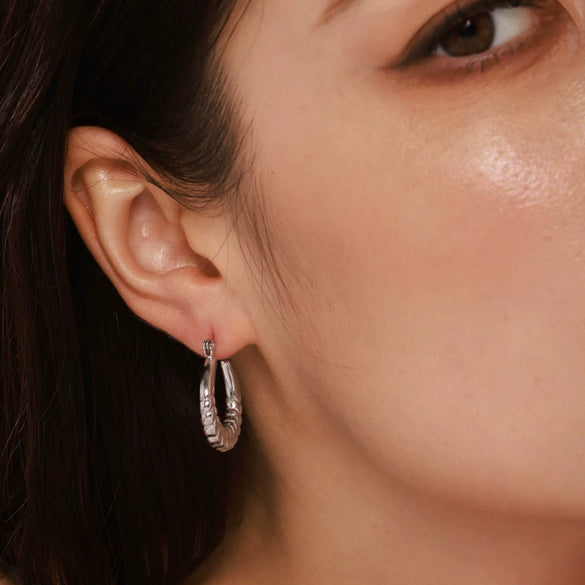 Wholesale Light Luxury 316L Stainless Steel Geometric Wheat Ear Earrings With Electroplating For Women