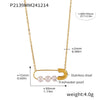 Wholesale Light Luxury Stainless Steel Natural Stone Freshwater Pearl Three Layer Necklace With 8 Character Rice Bead And Geometric Design Electroplated