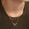 Wholesale Light Luxury 316L Stainless Steel Zircon Square Buckle Pendant Multilayer Clavicle Necklace And Bracelet Set With Electroplating