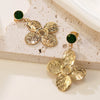 Wholesale Light Luxury Stamped Stainless Steel Flower Earrings For Women