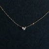 Wholesale Light Luxury Sterling Silver 14K Gold Plated Zircon Cross Chain Necklace For Women