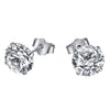 Wholesale Light Luxury Stud Earrings For Women S925 Sterling Silver Geometric Square Pearshaped Highgrade Zircon Inlaid Electroplated