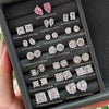 Wholesale Light Luxury Stud Earrings For Women S925 Sterling Silver Geometric Square Pearshaped Highgrade Zircon Inlaid Electroplated
