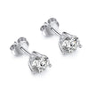 Wholesale Light Luxury Stud Earrings For Women S925 Sterling Silver Geometric Square Pearshaped Highgrade Zircon Inlaid Electroplated