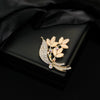 Wholesale Light Luxury Style Alloy Flower Brooch For Women With Electroplating