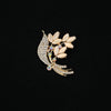Wholesale Light Luxury Style Alloy Flower Brooch For Women With Electroplating