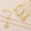 Wholesale Light Luxury Style Christmas Tree Snowman Snowflake Elk Pendant Necklace Copper Goldplated O Word Chain Unisex