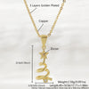 Wholesale Light Luxury Style Christmas Tree Snowman Snowflake Elk Pendant Necklace Copper Goldplated O Word Chain Unisex