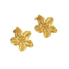 Wholesale Light Luxury Style Electroplated Stainless Steel Flower Stud Earrings For Women