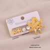 Wholesale Light Luxury Style Electroplated Stainless Steel Heart And Butterfly Flower Earrings For Women