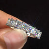 Wholesale Light Luxury Style Geometric Copper Zircon Women's Ring Jewelry