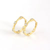 Wholesale Light Luxury Style Geometric S925 Sterling Silver Electroplated Exaggerated Round Microencrusted Earrings
