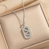 Wholesale Light Luxury Style Geometric Snakeshaped Necklace With Zircon Copper Plated Real Gold For Women Vacuum Electroplated In Furnace O Word Chain
