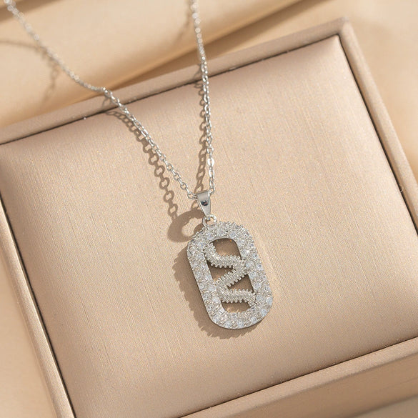 Wholesale Light Luxury Style Geometric Snakeshaped Necklace With Zircon Copper Plated Real Gold For Women Vacuum Electroplated In Furnace O Word Chain