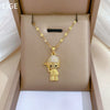 Wholesale Light Luxury Style Geometric Stainless Steel And Copper Necklace For Unisex