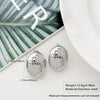 Wholesale Light Luxury Style Geometric Stamped Stainless Steel Oval Earrings For Women