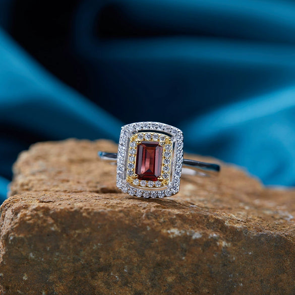 Wholesale Light Luxury Style Geometric Ushaped Natural Gemstone Inlaid S925 Sterling Silver Women's Earrings