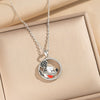 Wholesale Light Luxury Style Geometric Wave Pattern 18K Gold Plated Copper Pendant O Word Chain Necklace For Women