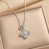Wholesale Light Luxury Style Geometric Wave Pattern 18K Gold Plated Copper Pendant O Word Chain Necklace For Women