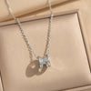Wholesale Light Luxury Style Geometric Wave Pattern 18K Gold Plated Copper Pendant O Word Chain Necklace For Women